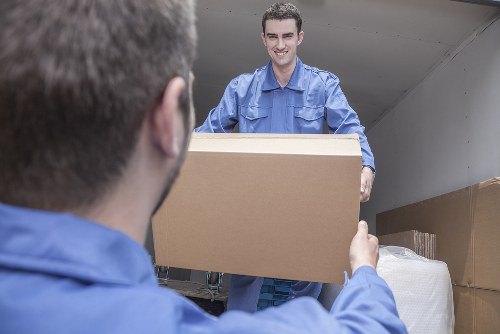 Movers preparing a safe and insured house move in Uxbridge