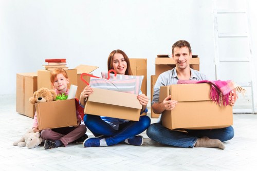 Removals team preparing a local move in Uxbridge