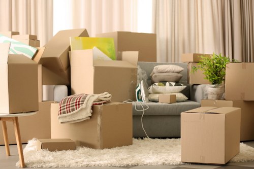 A moving van and relocation supplies for Uxbridge customers