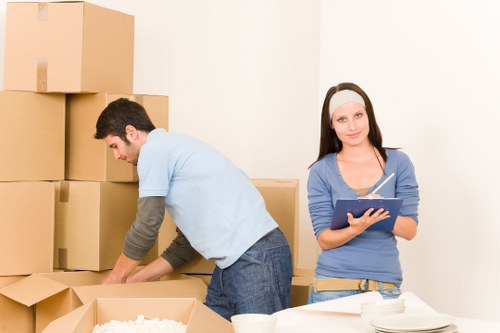 Unpacking boxes into a new Uxbridge home