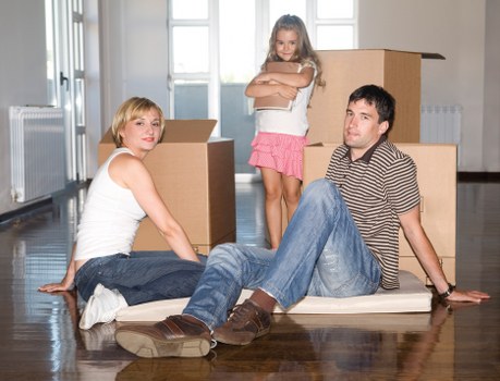Student or flat removals service in Uxbridge with boxes and furniture
