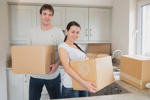 Careful unpacking and box organisation after a move